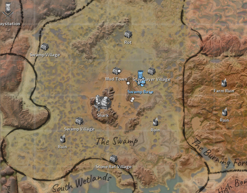 Swamp Base Map Location
